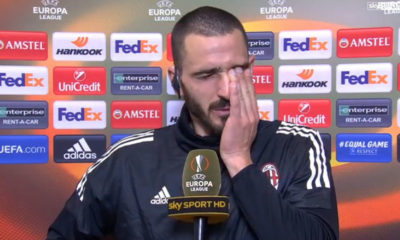 Leonardo Bonucci in lacrime
