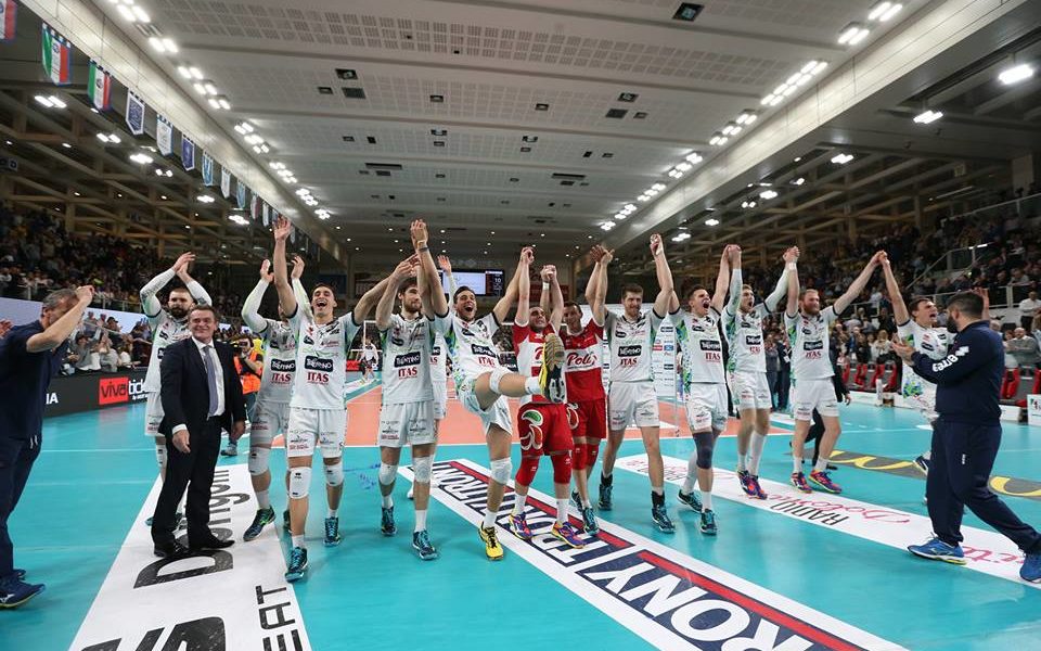 Trentino Volley Esultanza