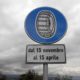 Cartello Catene a bordo