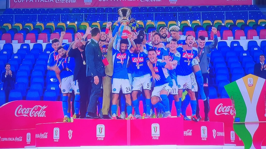 Napoli Premiazione Coppa Italia 2020