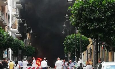 Incendio Auto Nocera