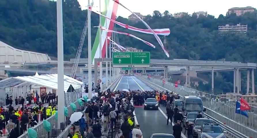 Inaugurazione Ponte San Giorgio Genova