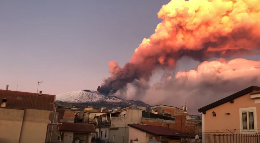 Eruzione Etna 16 febbraio