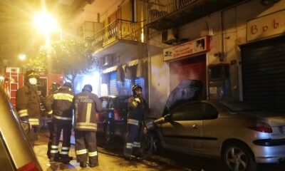 Incendio Auto via Cucci Nocera