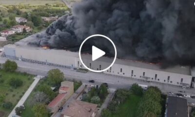 Incendio capannone Airola