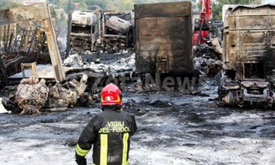 Incendio Arcella Ba.Co. Trans