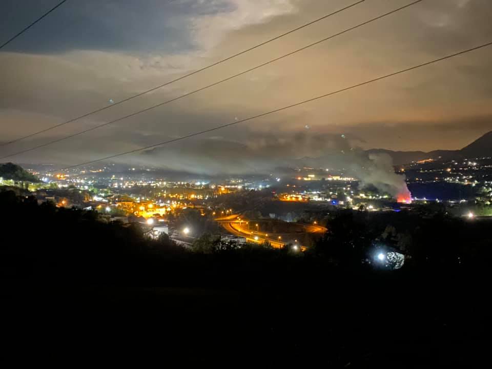 Incendio Valle del Sabato