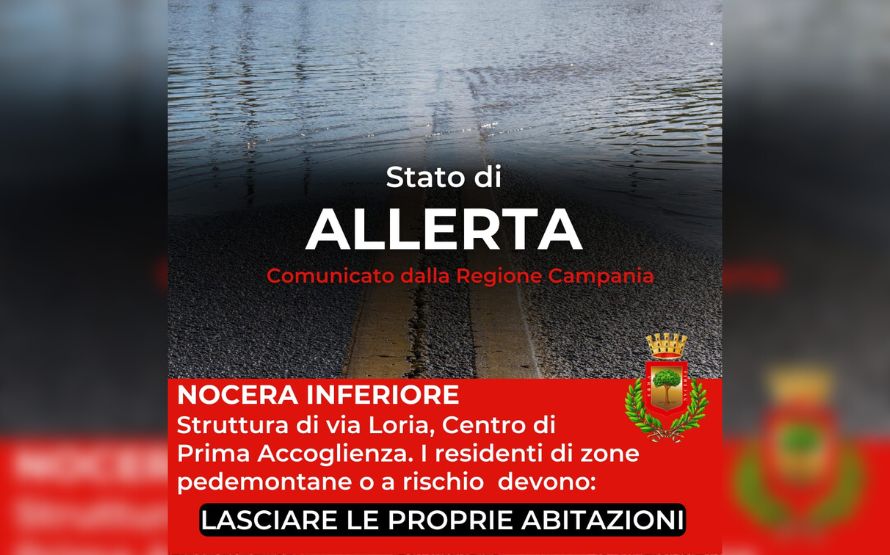 Nocera Inferiore evacuazione