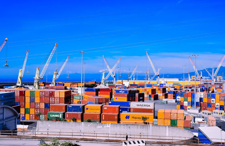 Attività di export in un porto